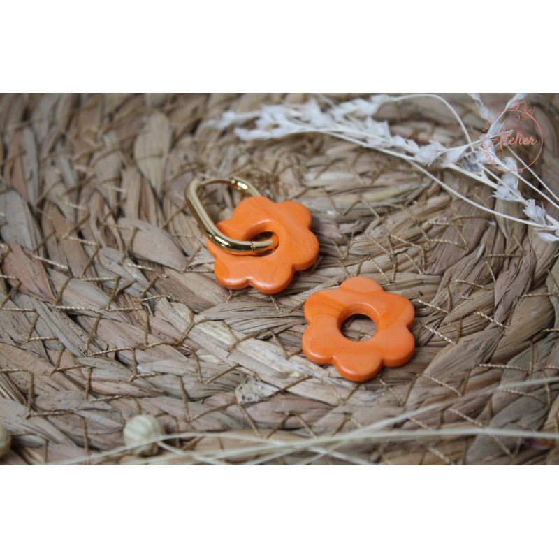 Lucie - marbrée orange