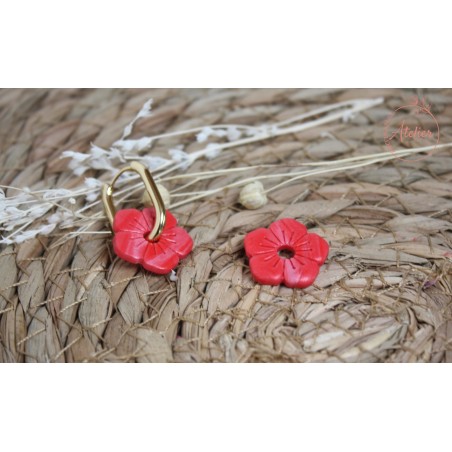 Clémence - marbrée rose et rouge