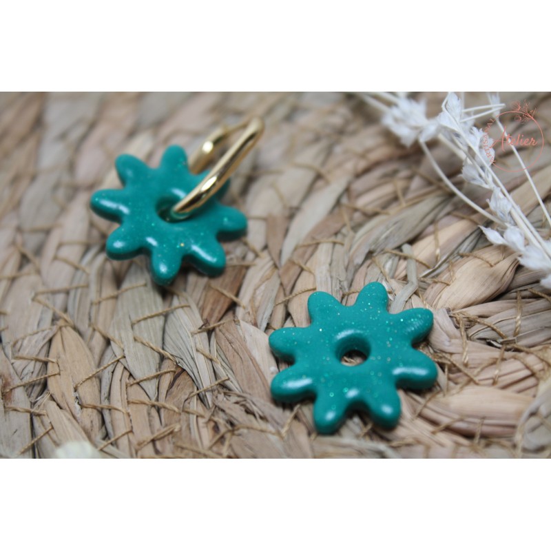 Laura - bleu canard pailletée