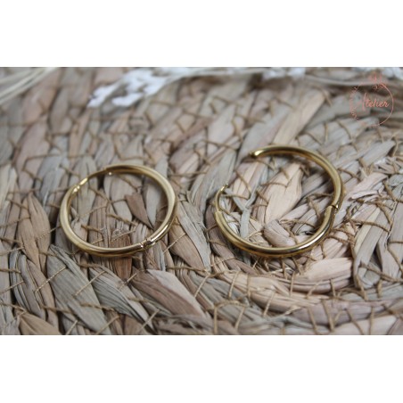 Créoles - Ronde - Dorée - 1,6 cm