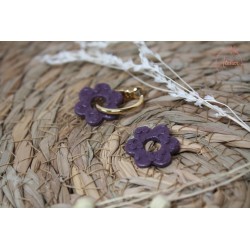 Lucie - texturée mauve