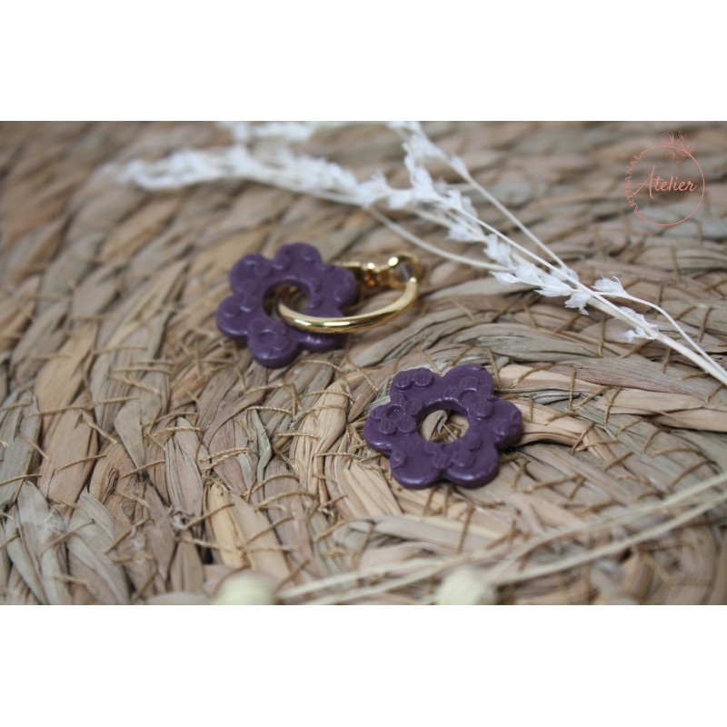 Lucie - texturée mauve