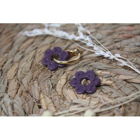 Lucie - texturée mauve