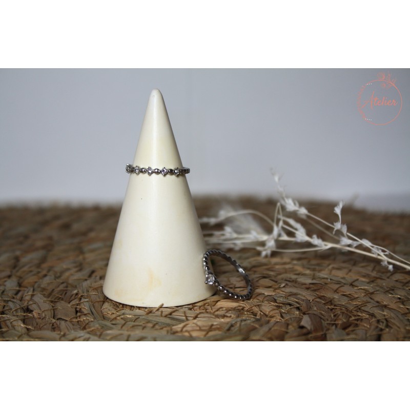 Porte bague Orangé et blanc