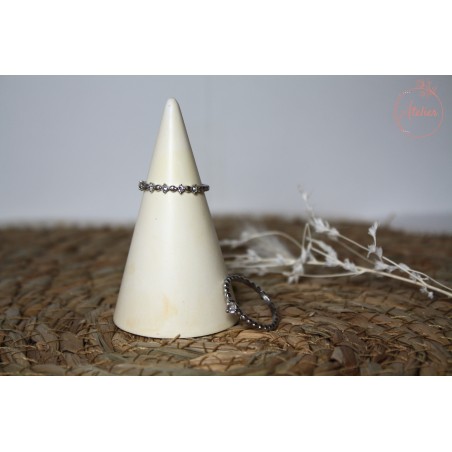 Porte bague Orangé et blanc