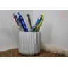Pot à crayons ou plante de bureau - Gris tâcheté