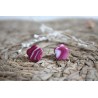 Puces d'oreille - marbrée mauve