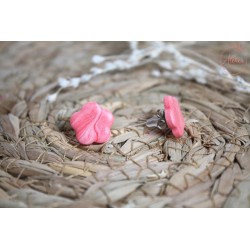 Puces d'oreille - marbrée rose