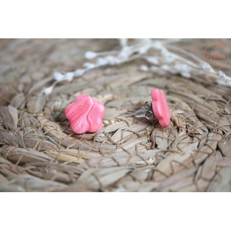 Puces d'oreille - marbrée rose