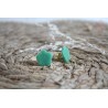 Puces d'oreille - vert d'eau