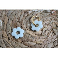 Lucie - irisée bleu ciel/blanc