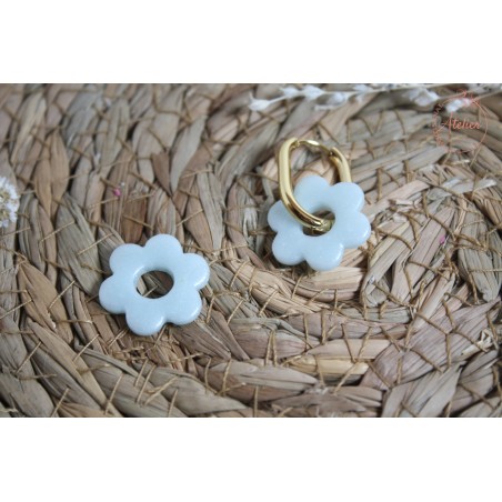 Lucie - irisée bleu ciel/blanc