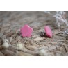Puces d'oreille - (légèrement) marbrée rose
