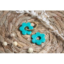 Lucie - (légèrement) marbrée vert et paillettes