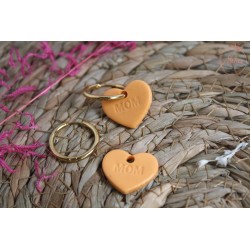 PACK créoles + pampilles cœur MOM orange