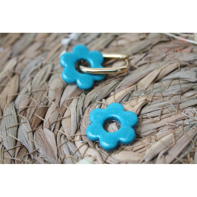 Lucie - Bleu paillettes