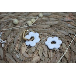 Lucie - Blanc tâcheté texturé