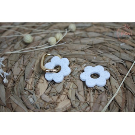 Lucie - Blanc tâcheté texturé