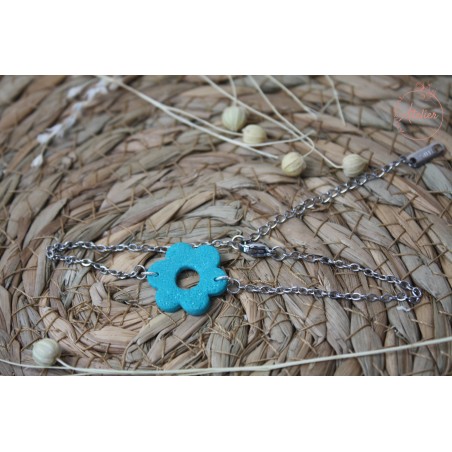 Bracelet Lucie - Bleu paillette