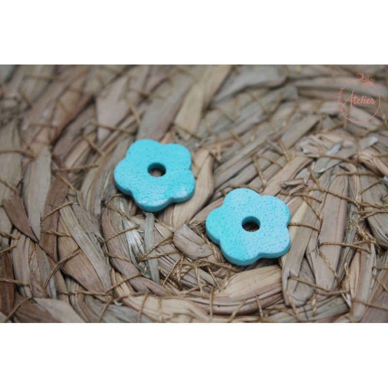 Mini Lucie - Vert d'eau légèrement marbré et texturé