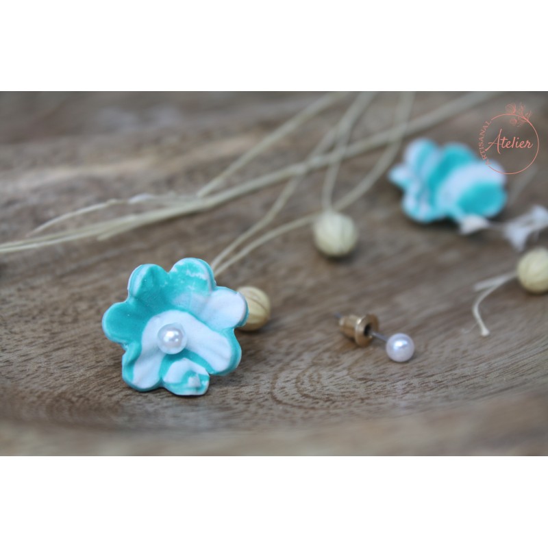 Lila - Vert marbré blanc