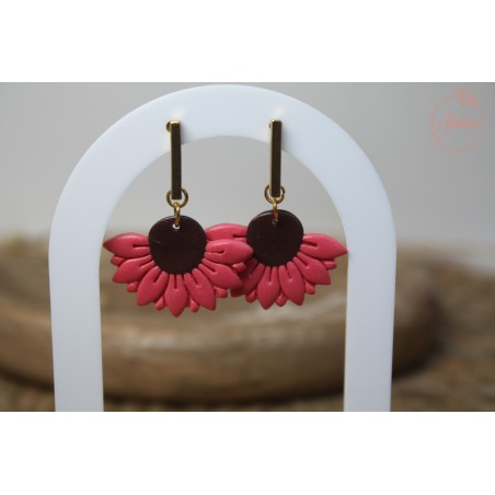 Boucles d'oreille pendantes - Fleurs