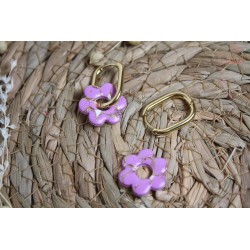 Lucie - Mauve blanc et or