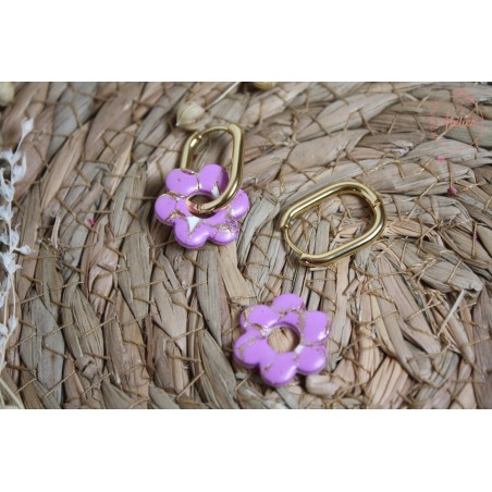 Lucie - Mauve blanc et or