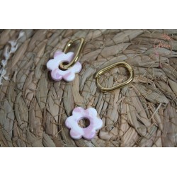 Lucie - Rose blanc marbré