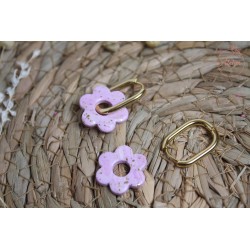 Lucie - Rose pailleté doré