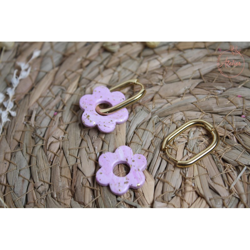 Lucie - Rose pailleté doré