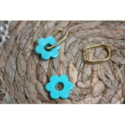 Lucie - Turquoise légèrement pailleté