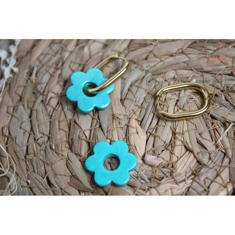 Lucie - Turquoise légèrement pailleté