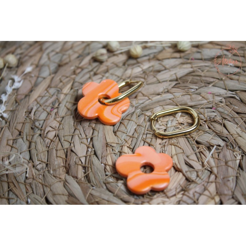 Elsa - Orange marbré