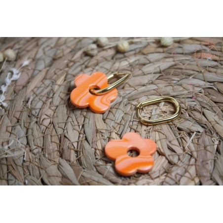 Elsa - Orange marbré