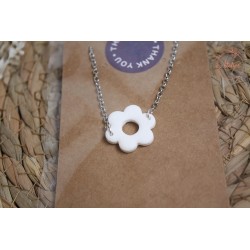 Bracelet Lucie - Blanc texturé