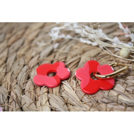 Elsa - tachetée rouge et rose