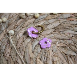 Mini Lucie - Mauve, blanc et or