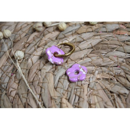 Mini Lucie - Mauve, blanc et or