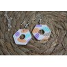 Boucles d'oreille pendantes - Rondes confettis