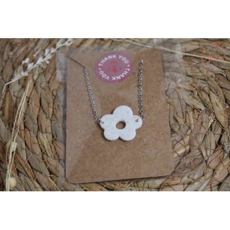 Bracelet Elsa - Blanc texturé et or