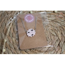 Bracelet fleur - Rose léopard