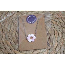 Bracelet Lucie - Rose et blanc