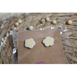 Puces d'oreille - Beige et jaune