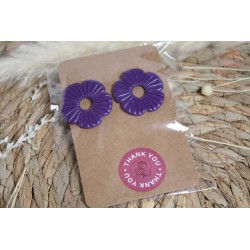 Puces d'oreille - Eclat de mauve intense