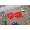 Puces d'oreille - Eclat de rouge