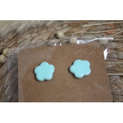 Puces d'oreille - turquoise