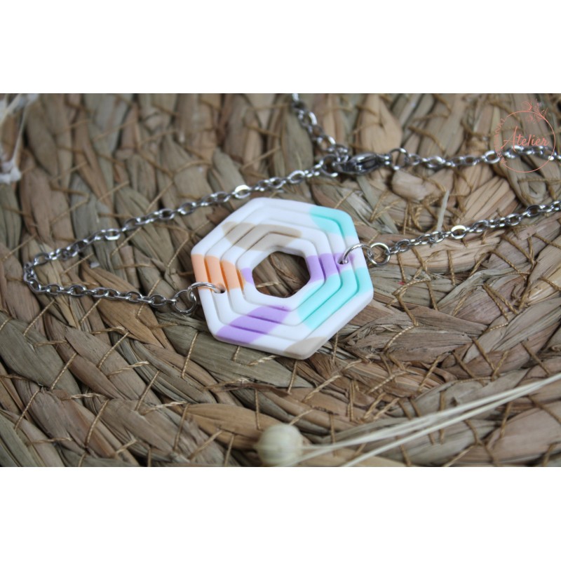 Bracelet Hexagone - Confettis