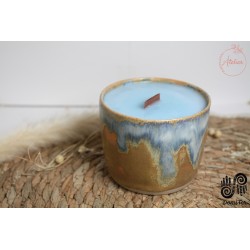 Lien - bougie avec pot DOMITER - Verveine et Menthe poivrée