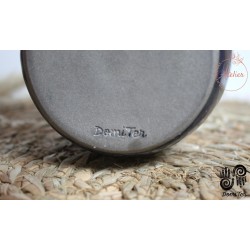 Tissage - bougie avec pot DOMITER - Pomme/Cannelle